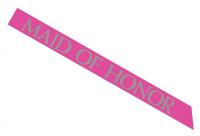 Pink Sparkle Maid of Honor Sash